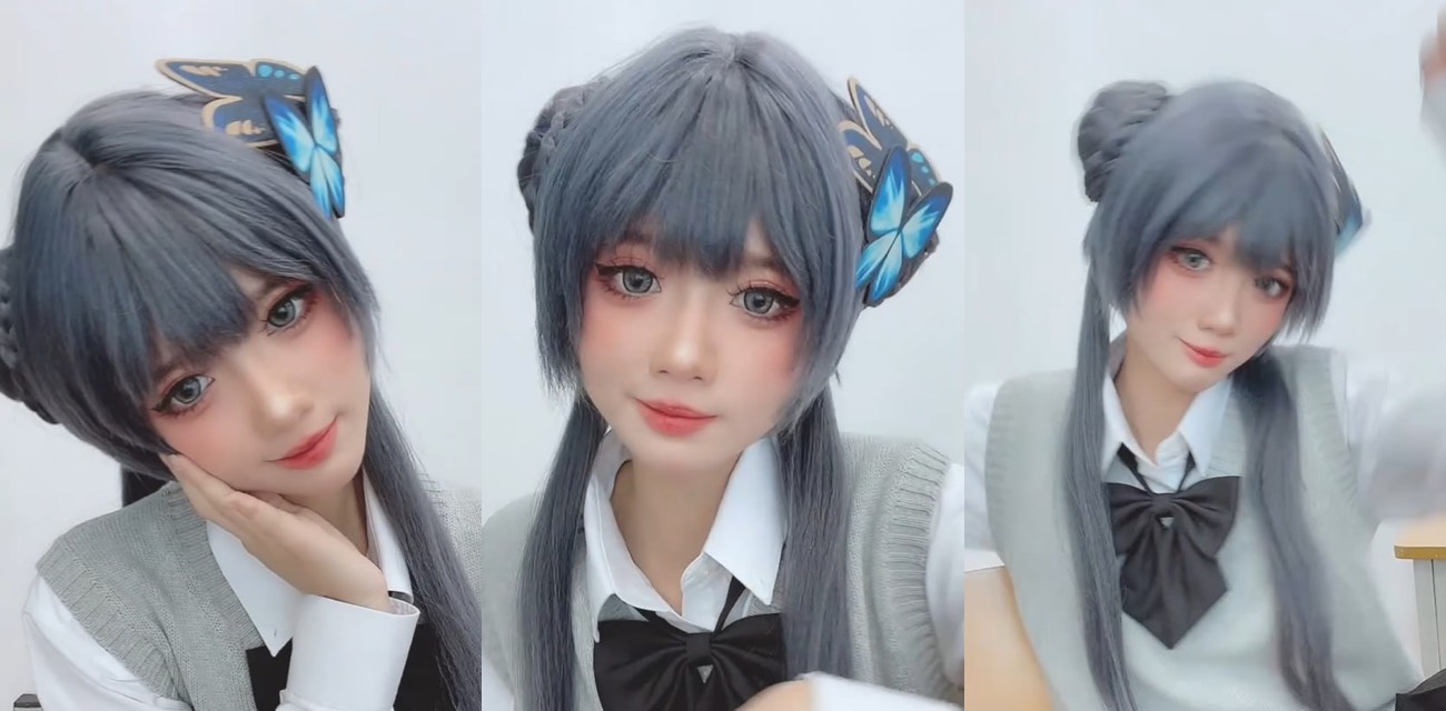 清纯学生妹【PoppaChan】最新大尺度拍摄福利，教室三点式风骚展示高清摄影拍摄逼缝清晰可见